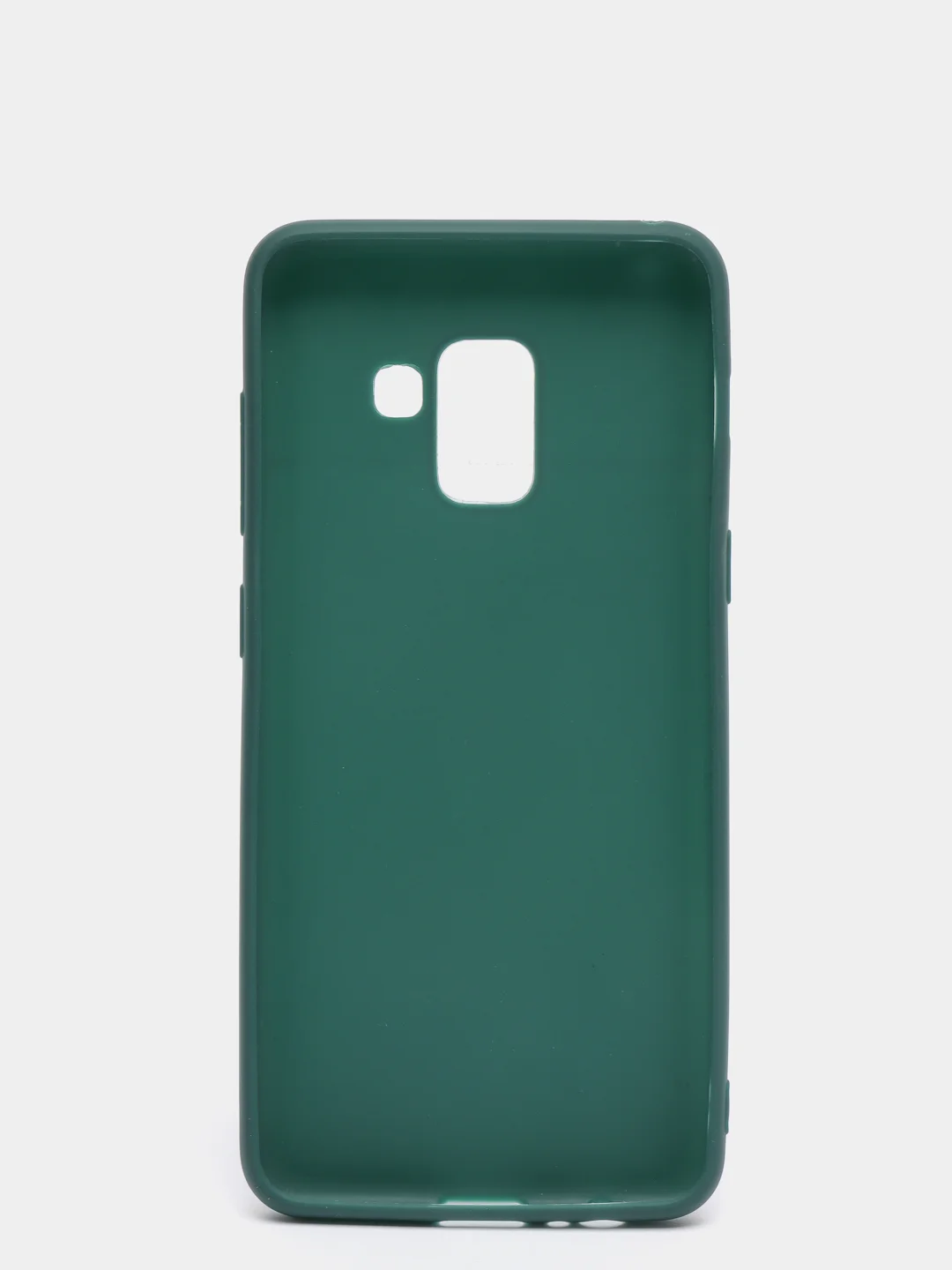Тёмно-зелёный чехол Samsung Galaxy A8 2018 / Самсунг Галакси А8 2018 силиконовый цветной матовый