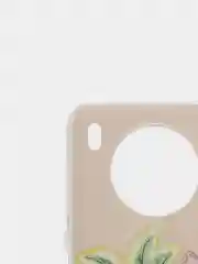 Светло-бежевый чехол Huawei Honor 50 Lite, Хуавей Хонор 50 Лайт, силиконовый, с рисунком