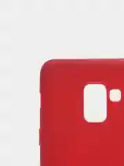 Багровый чехол Samsung Galaxy A8 2018 / Самсунг Галакси А8 2018 силиконовый цветной матовый