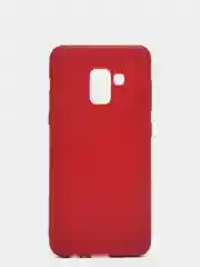 Багровый чехол Samsung Galaxy A8 2018 / Самсунг Галакси А8 2018 силиконовый цветной матовый