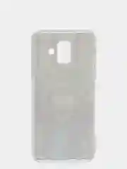 Серый чехол Samsung Galaxy A6 (2018), Самсунг Галакси А6 силиконовый с рисунком