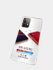 Плотный чехол Samsung A52 с защитой камеры силикон 1.5мм прозрачный