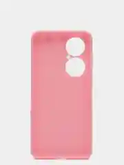 Розовый чехол Huawei P50, Хуавей П50 силиконовый цветной матовый