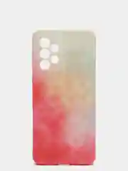 Коралловый меланж чехол Samsung Galaxy A33 (Самсунг Галакси А33) силиконовый с мягким подкладом