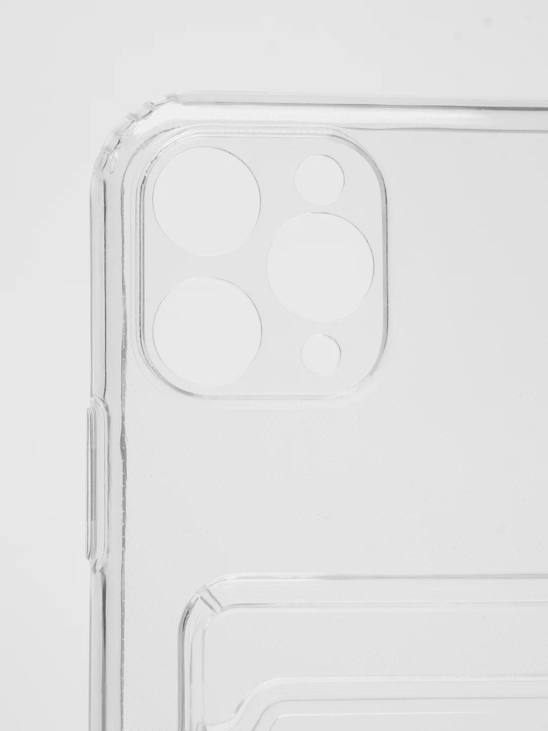 Прозрачный чехол с карманом для карты для iPhone 11 Pro Max, 12 Pro Max, 13 Pro Max