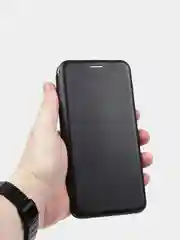 Черный чехол-книжка для Huawei Honor 8X