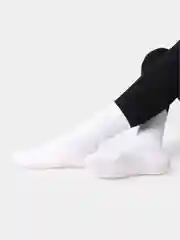 Белый носки с резинкой высокие