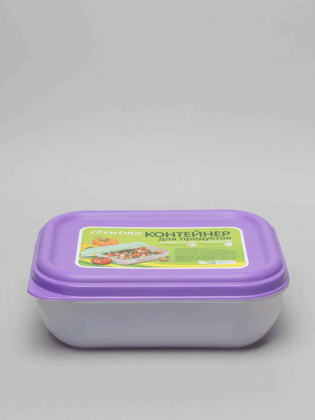Аметистовый контейнер для хранения продуктов и СВЧ