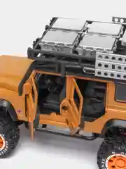Коричневый металлическая машинка Newao Model 1:28 Land Rover Defender A2833B