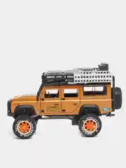 Коричневый металлическая машинка Newao Model 1:28 Land Rover Defender A2833B