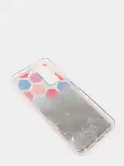 Бирюзовый чехол Huawei Honor 10X Lite, Хонор 10Х Лайт силиконовый переливающийся жидкий с блестками
