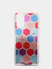 Бирюзовый чехол Huawei Honor 10X Lite, Хонор 10Х Лайт силиконовый переливающийся жидкий с блестками