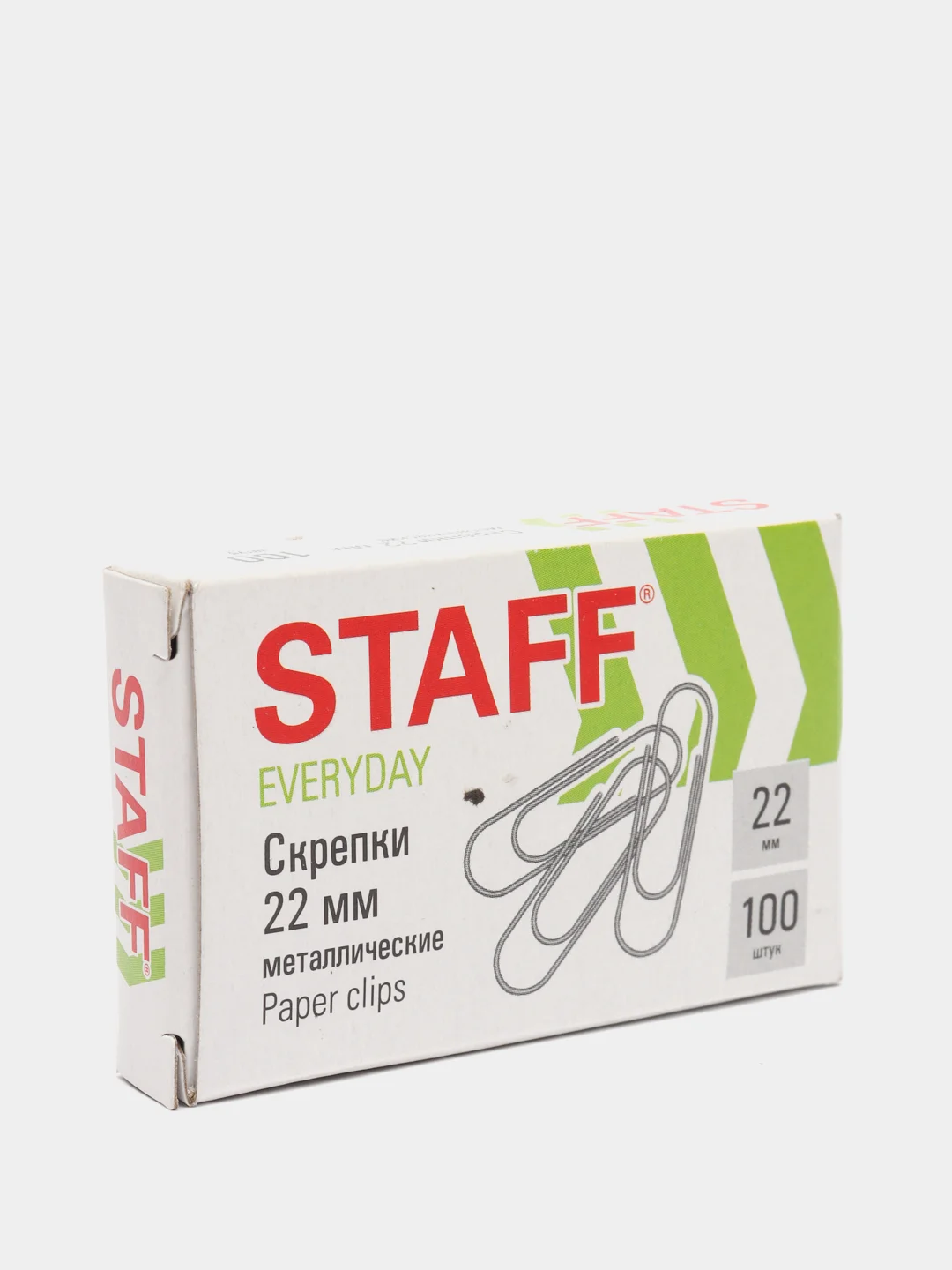 Скрепки STAFF металлические, 100 шт
