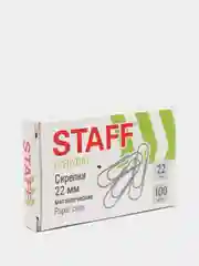 Скрепки STAFF металлические, 100 шт