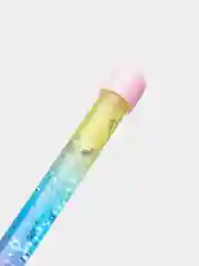 Розовый ручка гелевая с зыбучим песком