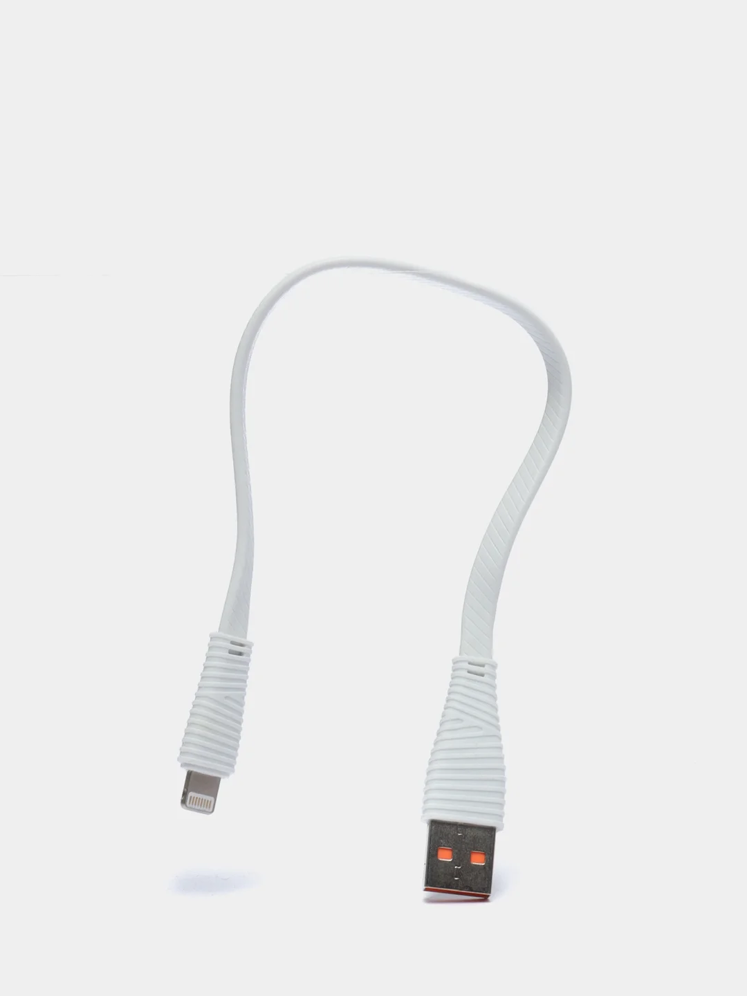 Белый кабель для зарядки LENYES LC 25см Lightning , Type-C, micro-USB