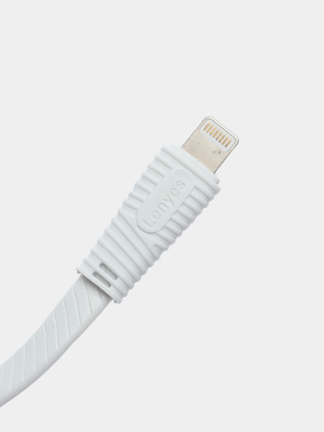 Белый кабель для зарядки LENYES LC 25см Lightning , Type-C, micro-USB