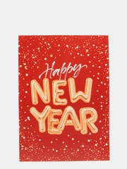 Открытка-мини "Happy New Year", 7,5 х 10,5 см