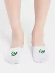 Белый женские цветные носки