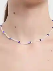 Алый чокер/колье/ожерелье/бусы из бусин на застёжке "Егоза"