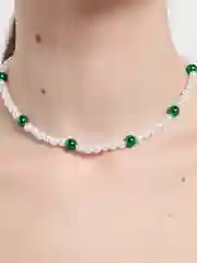 Аметистовый чокер/колье/ожерелье/бусы из бусин на застёжке "Егоза"