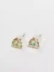 Золотистый хаки серьги-гвоздики Swarovski (треугольник), Xuping