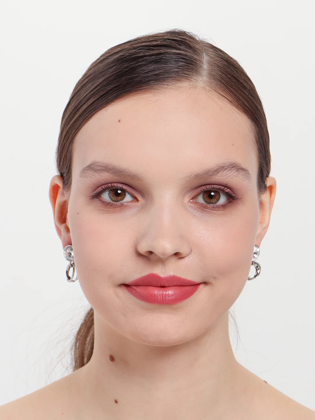 Серьги-гвоздики с крупным камнем Swarovski, Xuping