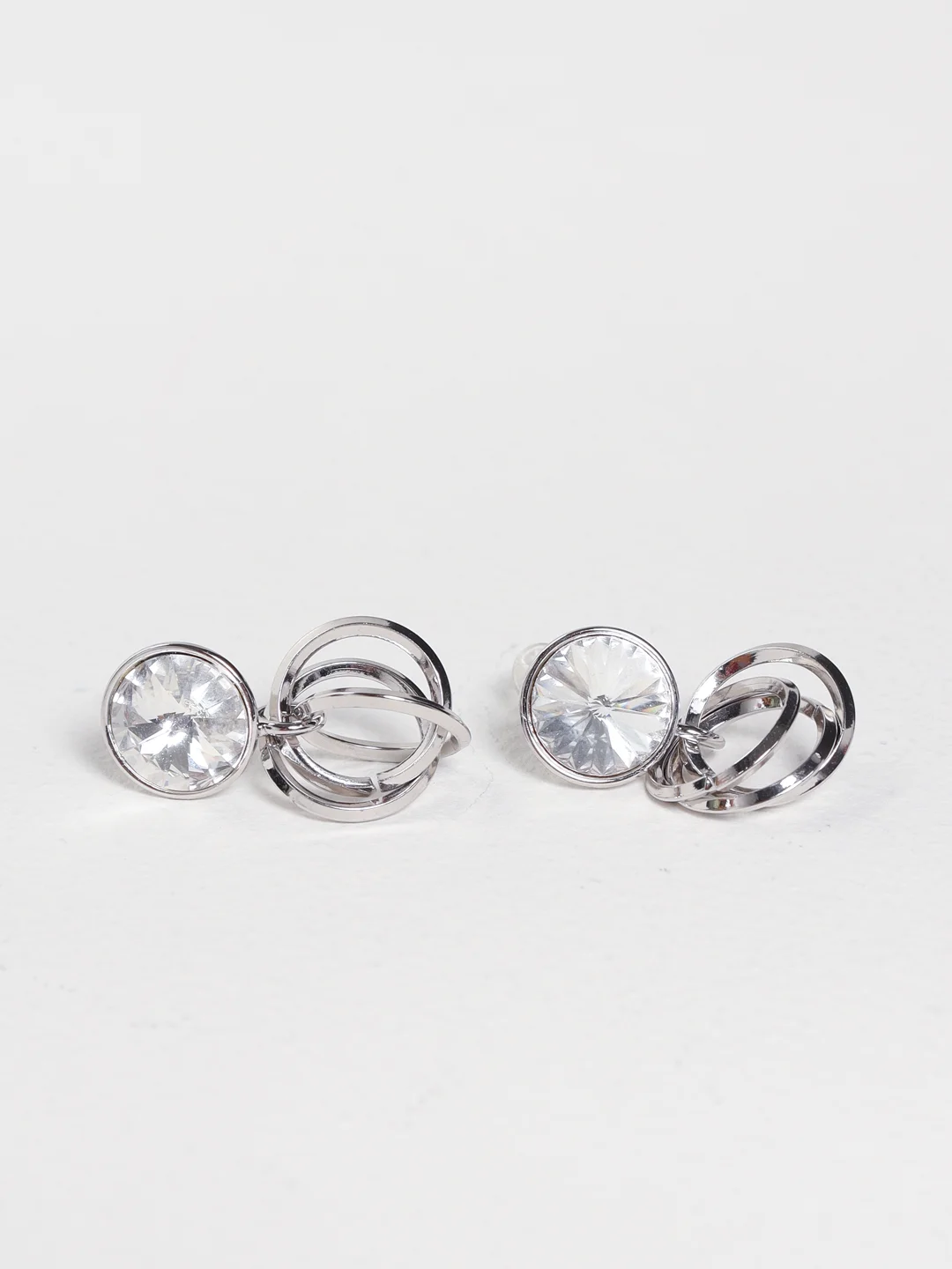 Серьги-гвоздики с крупным камнем Swarovski, Xuping