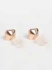 Пудровый серьги-гвоздики Swarovski (квадрат), Xuping