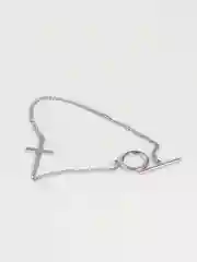 Серебряный браслет с крестиком , Xuping