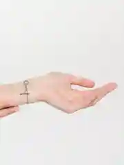 Серебряный браслет с крестиком , Xuping