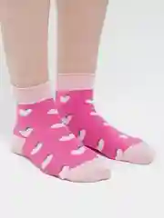 Розовый женские носки, с принтом