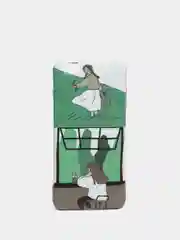 Тёмно-зелёный чехол "Растения" для iPhone 6  / 7 / 8 / 6 Plus / 7 Plus / 8 Plus