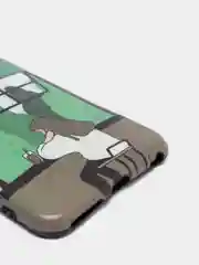 Тёмно-зелёный чехол "Растения" для iPhone 6  / 7 / 8 / 6 Plus / 7 Plus / 8 Plus