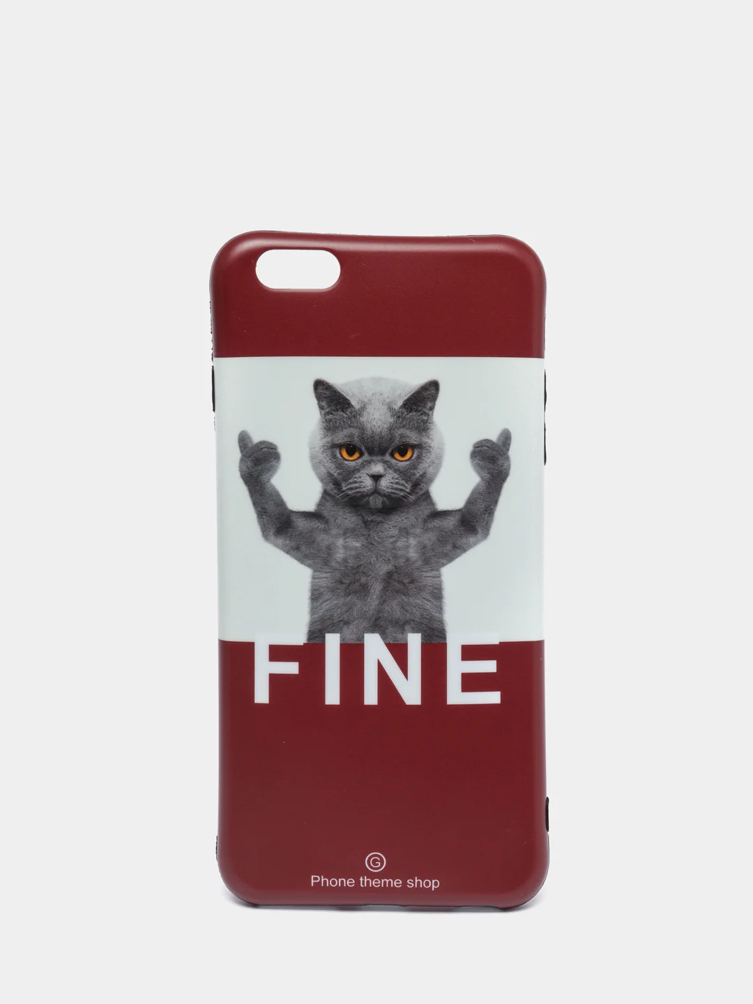 Багровый чехол для iPhone 6/6plus, 7-8 / 7-8plus "Животные"
