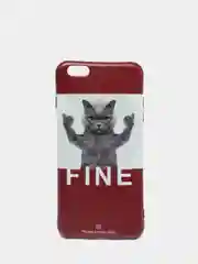 Багровый чехол для iPhone 6/6plus, 7-8 / 7-8plus "Животные"