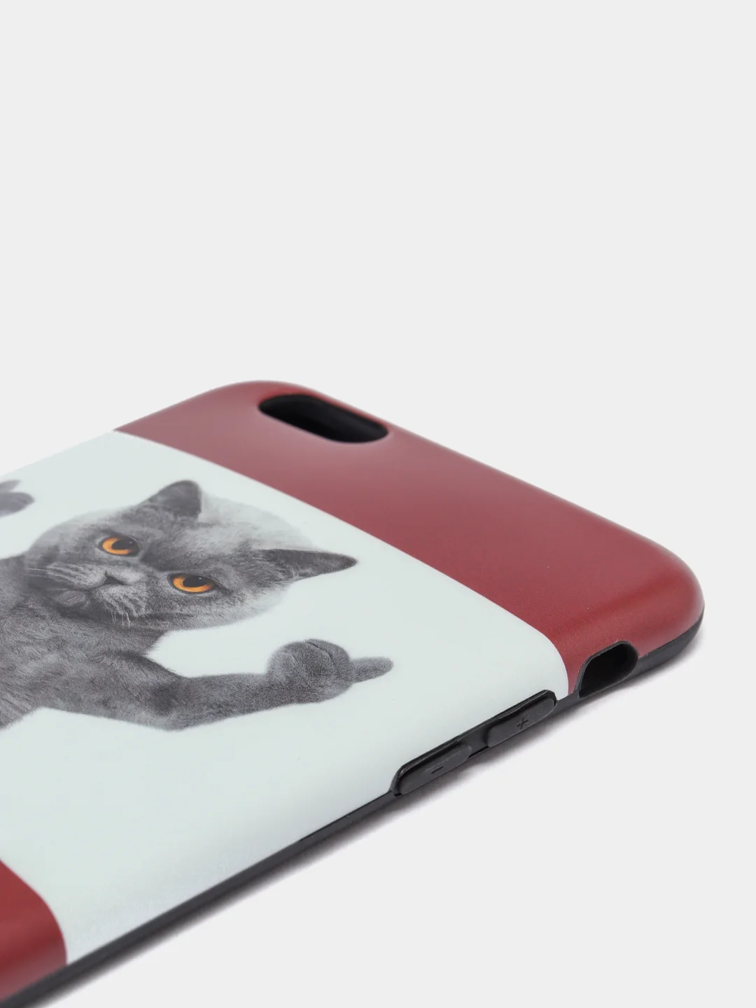 Багровый чехол для iPhone 6/6plus, 7-8 / 7-8plus "Животные"
