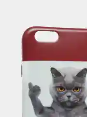 Багровый чехол для iPhone 6/6plus, 7-8 / 7-8plus "Животные"