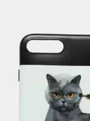 Тёмно-коричневый чехол для iPhone 6/6plus, 7-8 / 7-8plus "Животные"