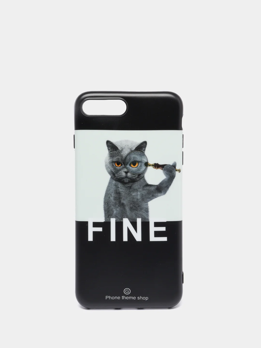 Тёмно-коричневый чехол для iPhone 6/6plus, 7-8 / 7-8plus "Животные"