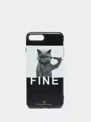 Тёмно-коричневый чехол для iPhone 6/6plus, 7-8 / 7-8plus "Животные"