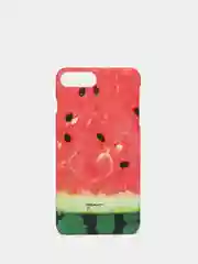Вишнёвый чехол "Растения" для iPhone 6  / 7 / 8 / 6 Plus / 7 Plus / 8 Plus