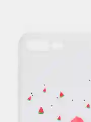 Алый чехол "Растения" для iPhone 6  / 7 / 8 / 6 Plus / 7 Plus / 8 Plus