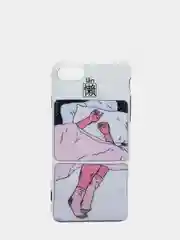 Кремовый чехол для iPhone 6 / 6plus, 7-8 / 7-8plus "Принты"
