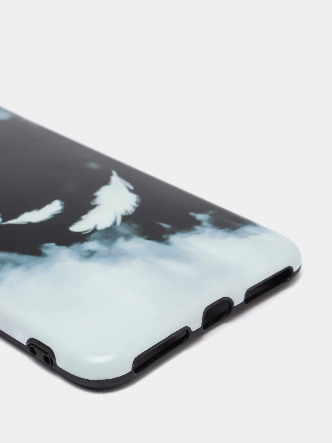 Синий меланж чехол для iPhone 6/6plus, 7-8 / 7-8plus "Животные"
