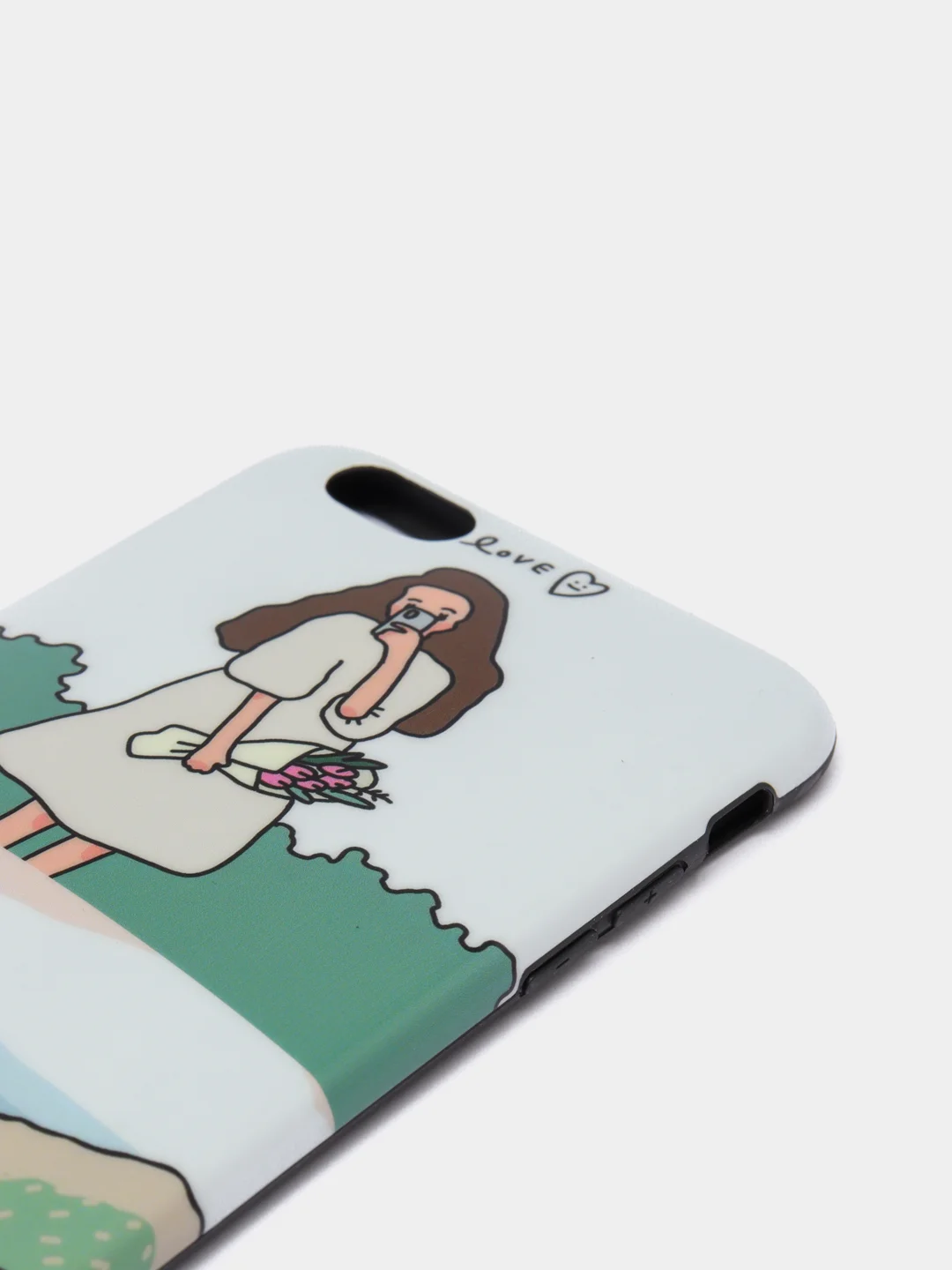 Салатовый чехол "Растения" для iPhone 6 / 7 / 8 / 6 Plus / 7 Plus / 8 Plus