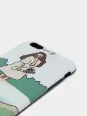 Салатовый чехол "Растения" для iPhone 6  / 7 / 8 / 6 Plus / 7 Plus / 8 Plus