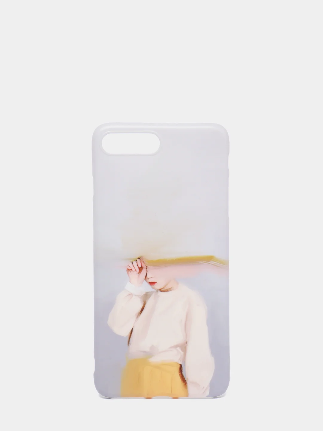 Светло-синий чехол для iPhone 6 / 6plus, 7-8 / 7-8plus "Принты"