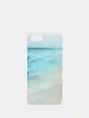 Бирюзовый чехол для iPhone 6 / 6plus, 7-8 / 7-8plus "Принты"