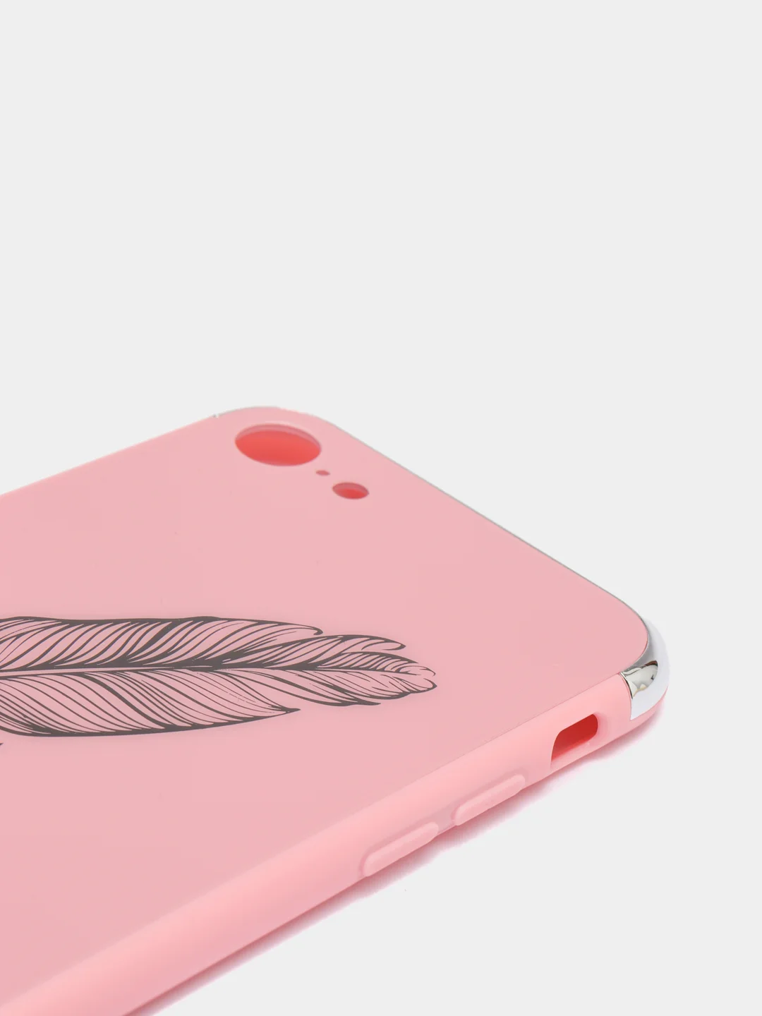 Розовый чехол для iPhone 6 / 6plus, 7-8 / 7-8plus "Принты"